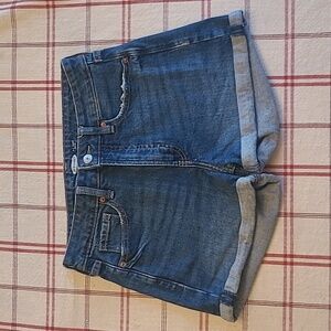 Old Navy Women's OG High Rise Rolled Cuff Indigo Jean Shorts